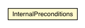 Package class diagram package InternalPreconditions