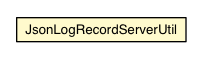 Package class diagram package JsonLogRecordServerUtil
