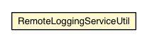 Package class diagram package RemoteLoggingServiceUtil