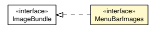 Package class diagram package MenuBar.MenuBarImages