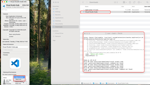 Visual Studio Code Permissions