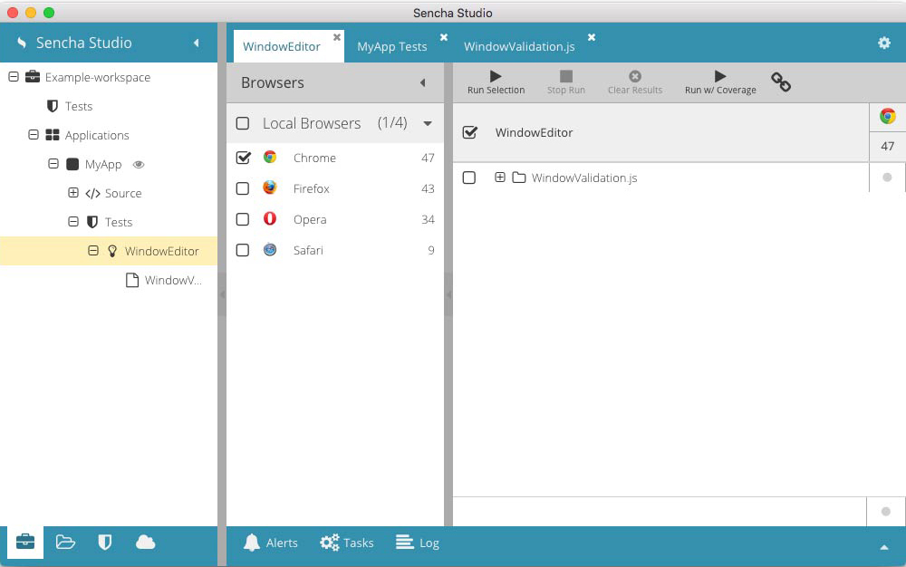 Sencha Studio Chrome Test Runner